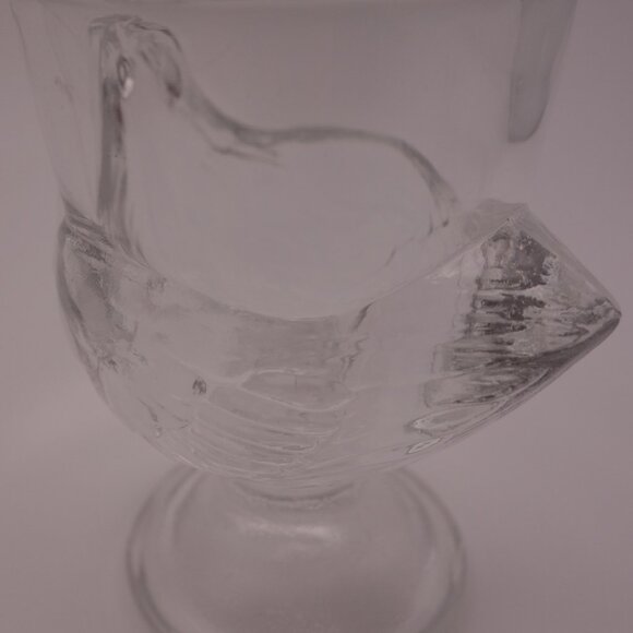 France Glass Egg Holder/Shot Cup in a Chicken - Picture 12 of 12